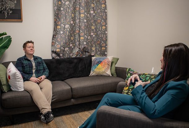 therapist and patient